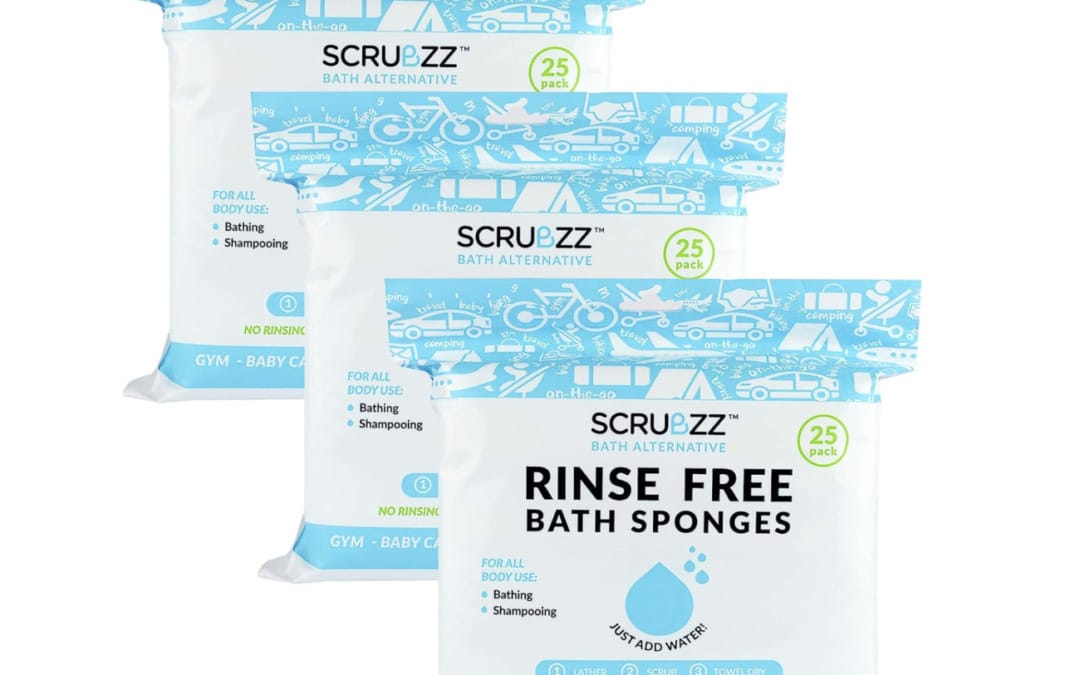 Scrubzz Disposable No Rinse Bathing Wipes